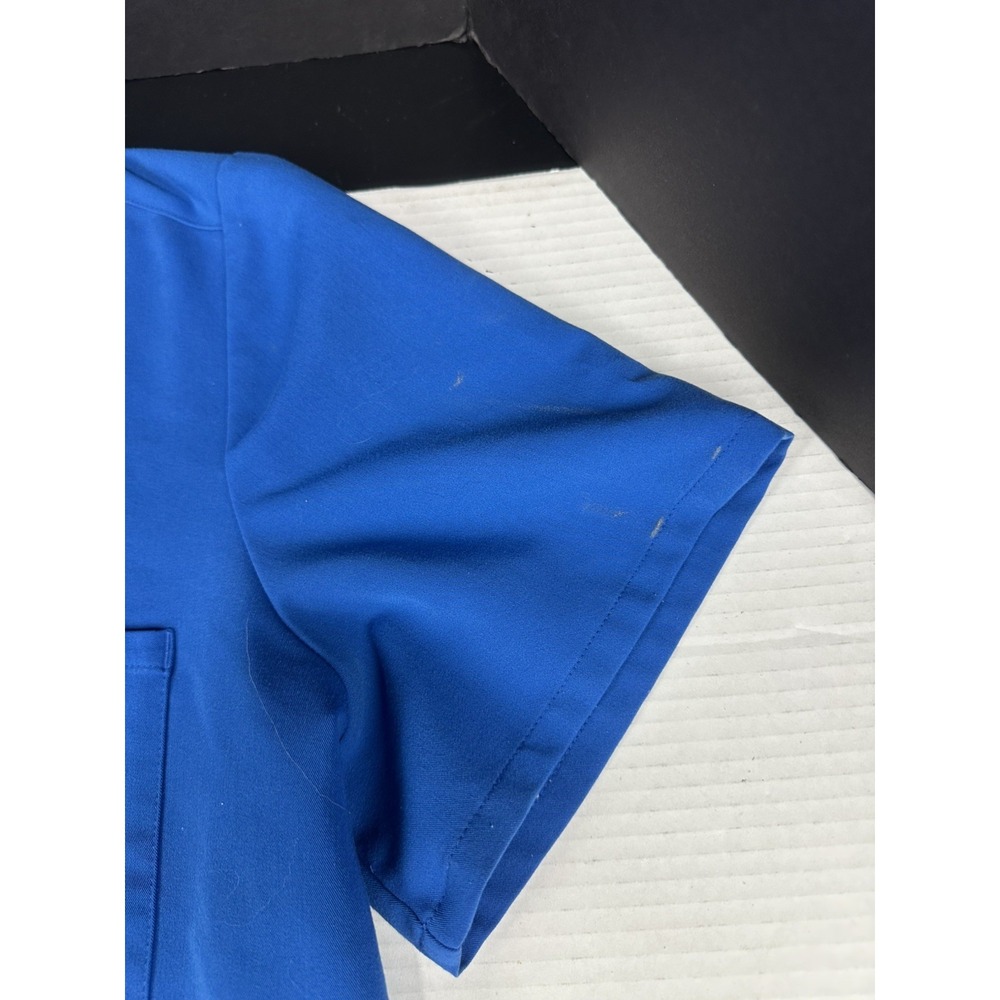 Figs Uniform‎ XXL Womens Blue V Neck Catarina Scrub Top Pocket FW1000 Po #2171 - Picture 3 of 8
